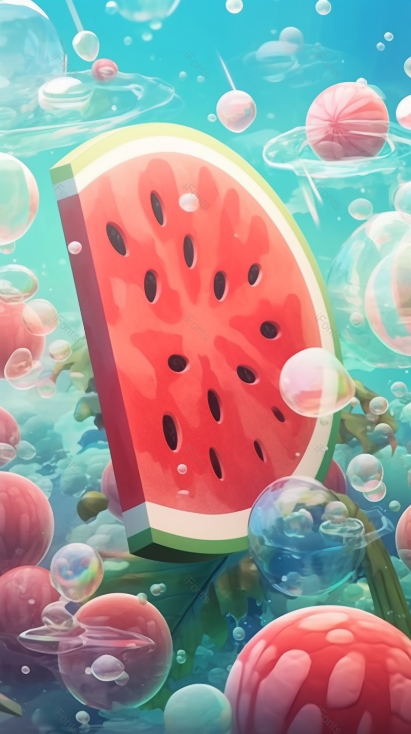 海底世界创意西瓜插画,插画/手绘图,插画/手绘图库,插画/手绘图下载,插画/手绘